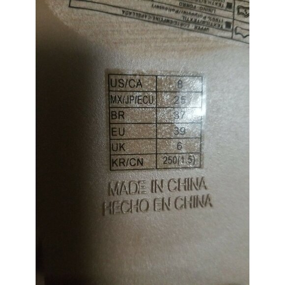 Womens Suede Knee High Boots Taupe Size 8 & 7.5  M warm fabric inside - Picture 9 of 11